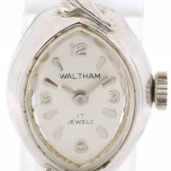 Vintage Waltham Cocktail 17J Ladies Mechanical Wristwatch Steel & Chrome main image 5